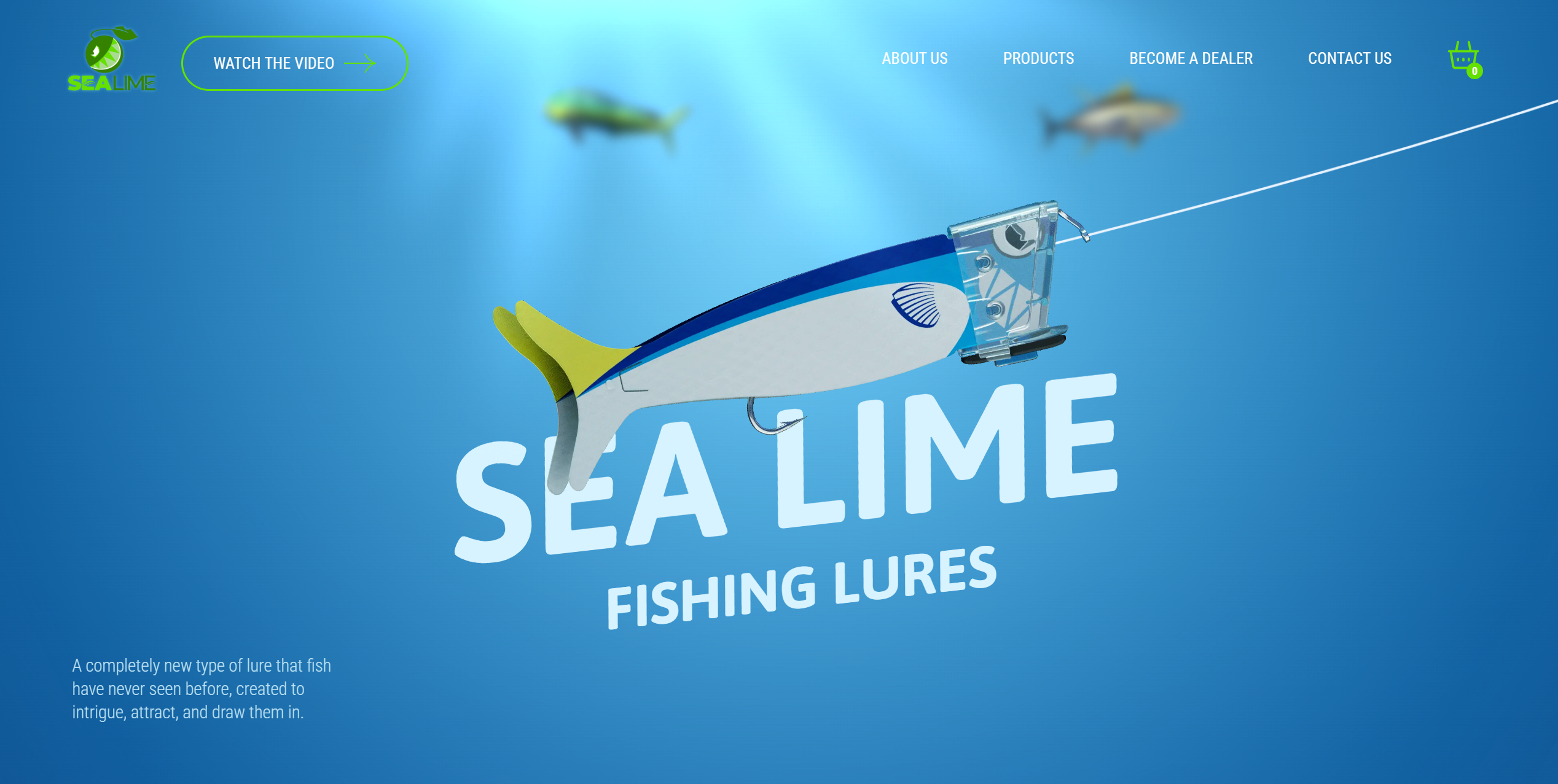 Sitio web de venta de comida marina